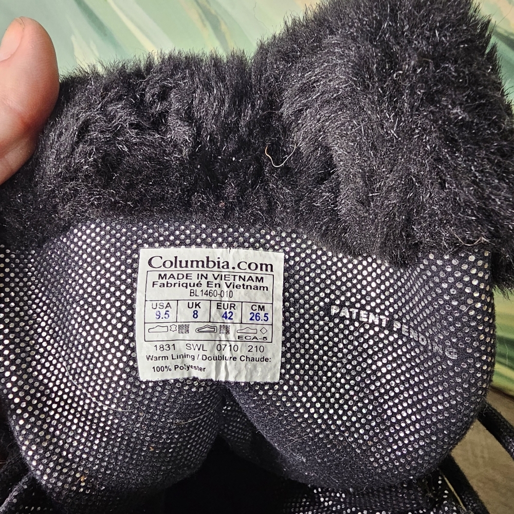 Columbia Slopeside Suede snow boots,Omni heat  lining. Faux fur, rubber tread - Picture 10 of 15